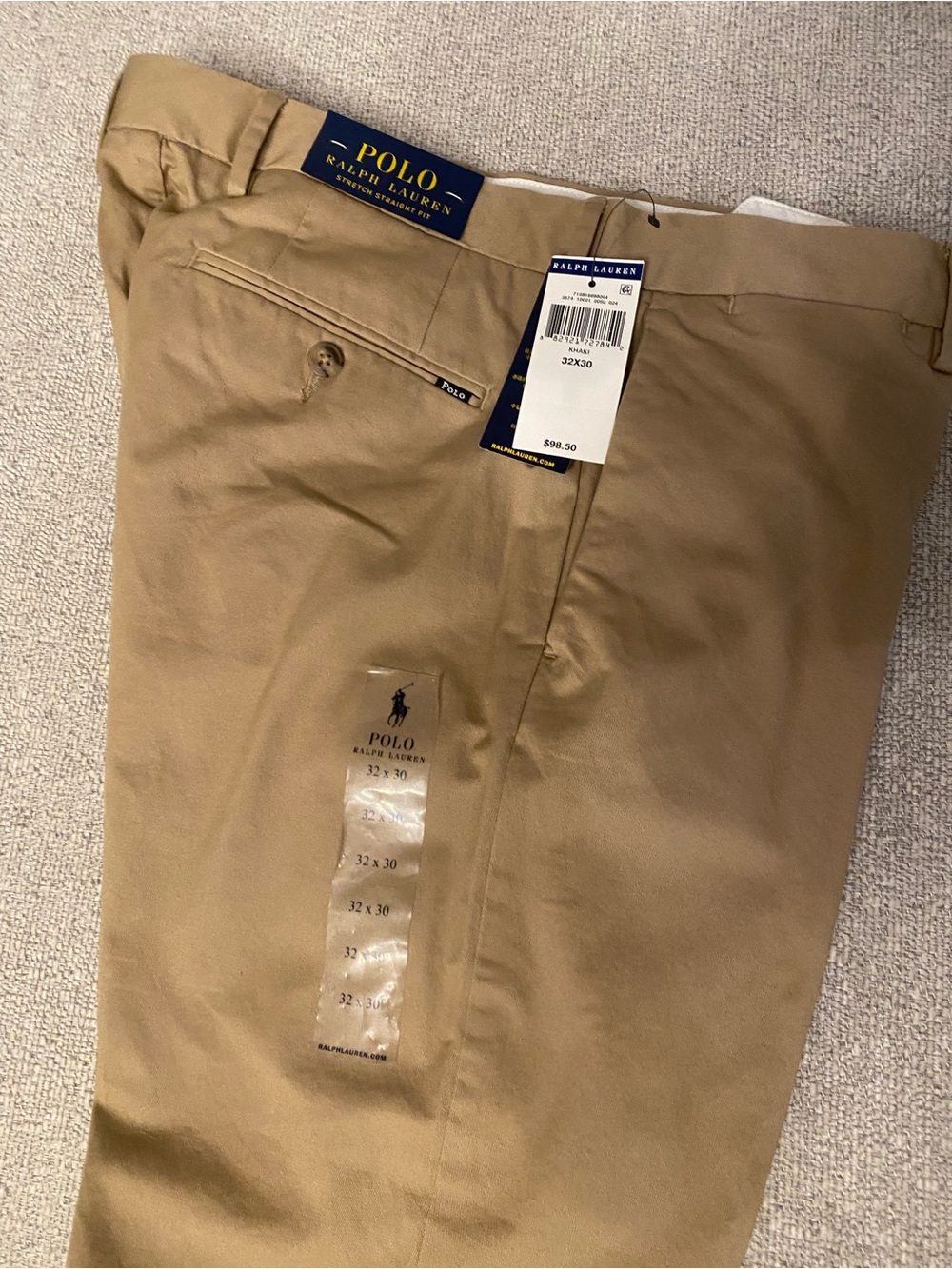 Polo by Ralph Lauren Classic Tan Chinos NWT